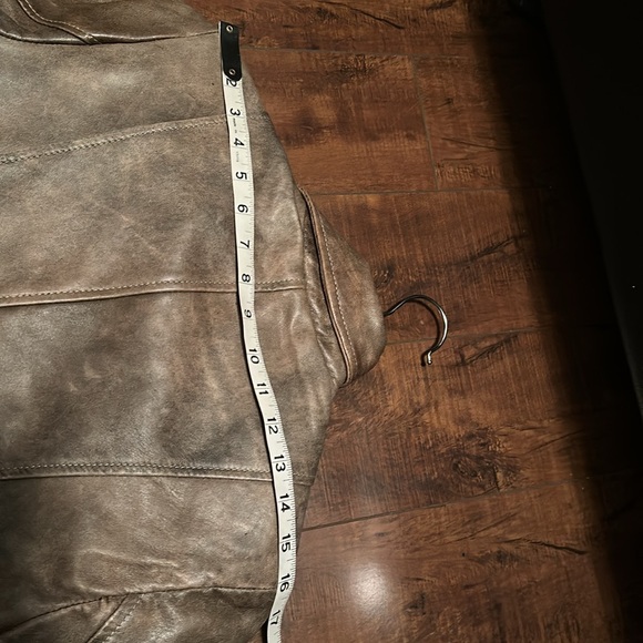 Santos Leather Vintage Brown Long Sleeve Jacket size Small - Picture 9 of 10